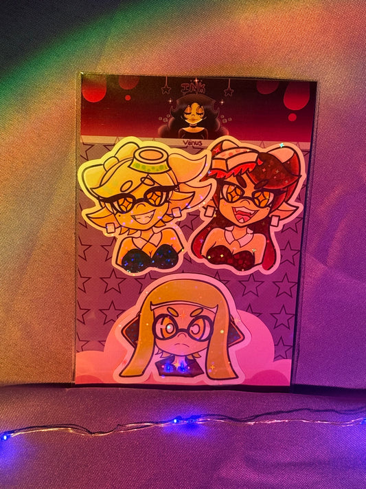 Cephalopod Cousins & Mute Child Sticker Pack