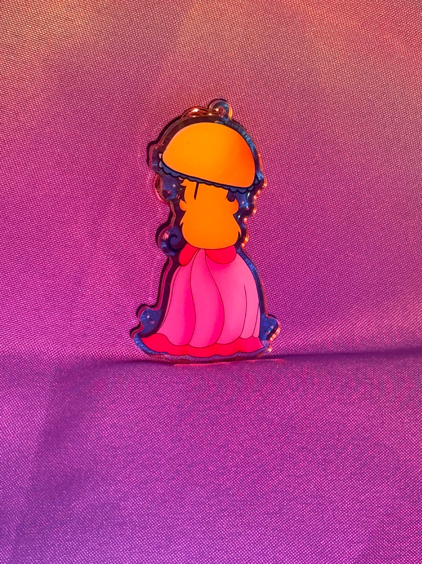 Pink Princess Keychain