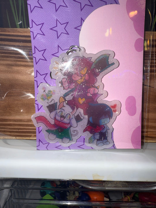 Deltarune Friends Handmade Keychain