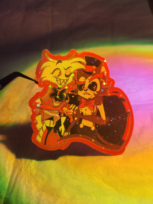 HuskerDust Sticker - Hazbin Hotel
