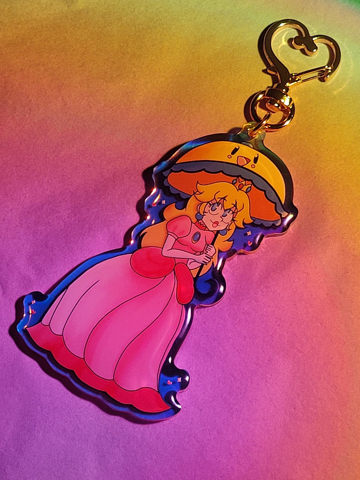 Pink Princess Keychain