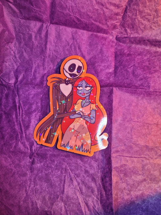 Jack and Sally Sticker