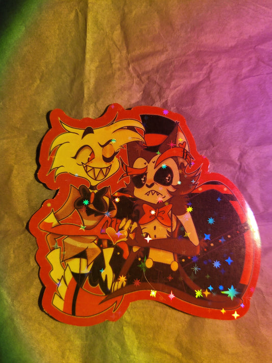 HuskerDust Sticker - Hazbin Hotel
