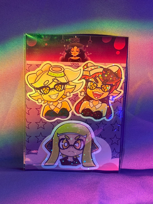 Cephalopod Cousins & Mute Child Sticker Pack