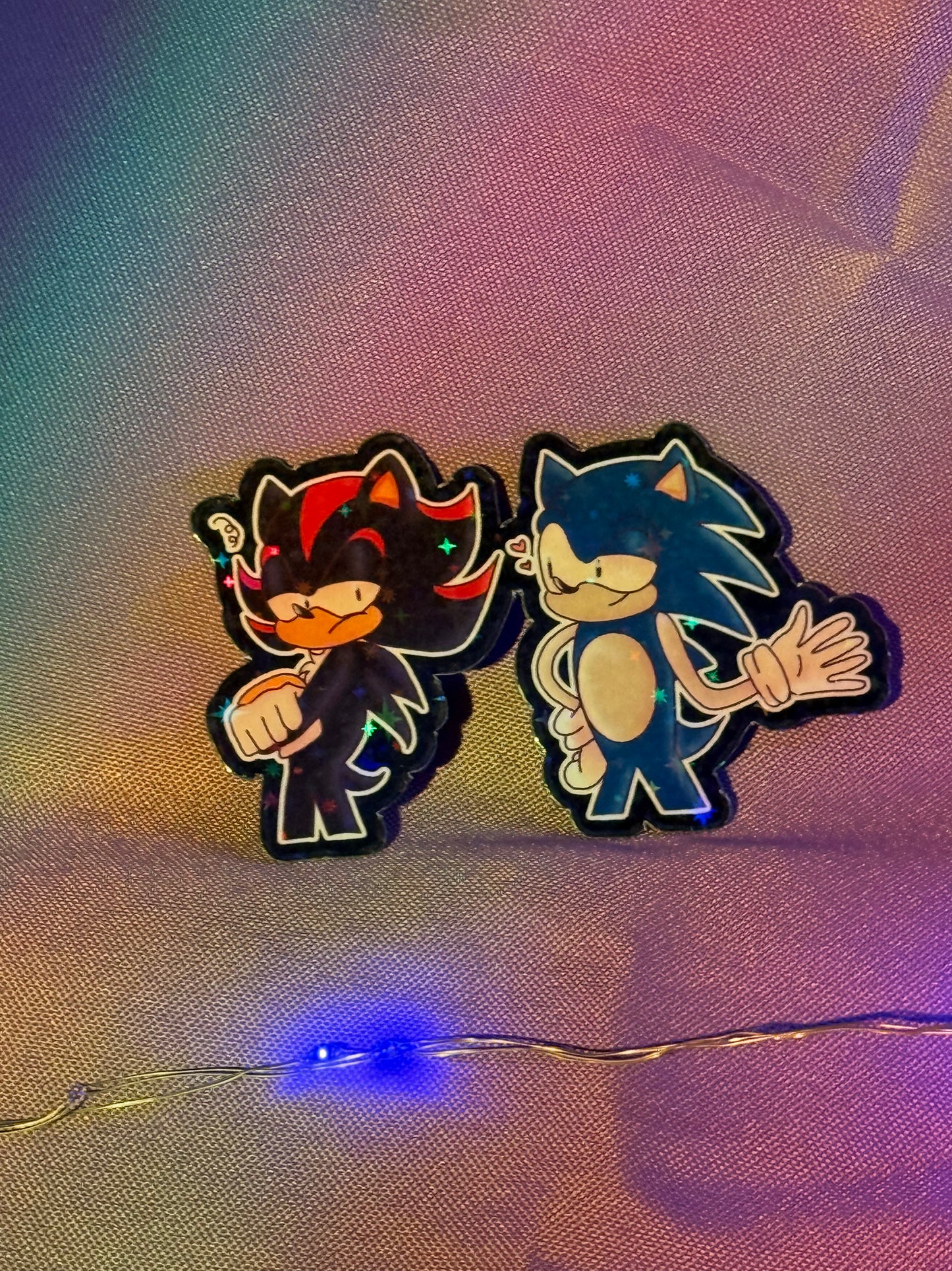 Blue and Black Hedgehog Magnet