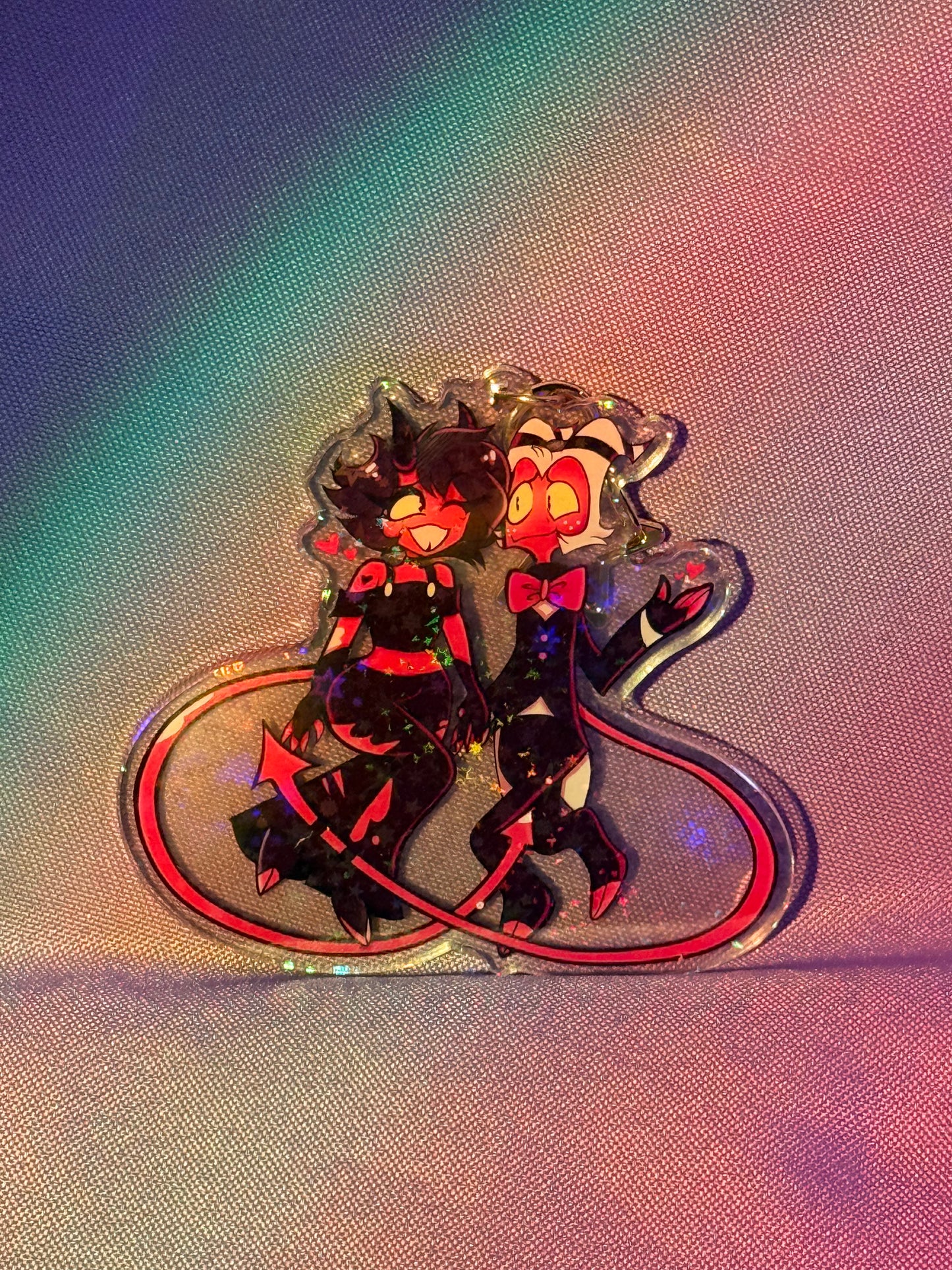 Millie and Moxxie Keychain - Helluva Boss