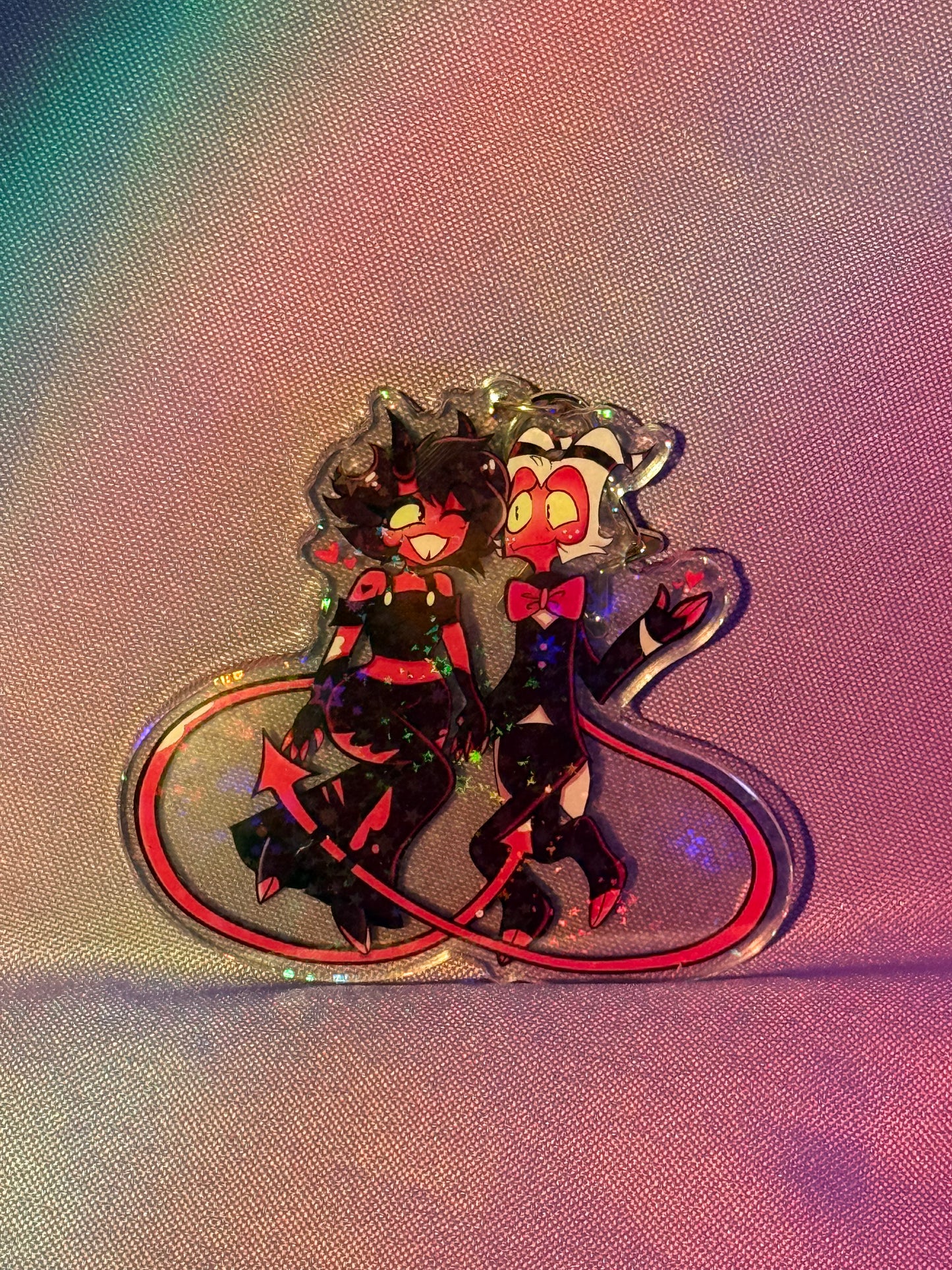 Millie and Moxxie Keychain - Helluva Boss