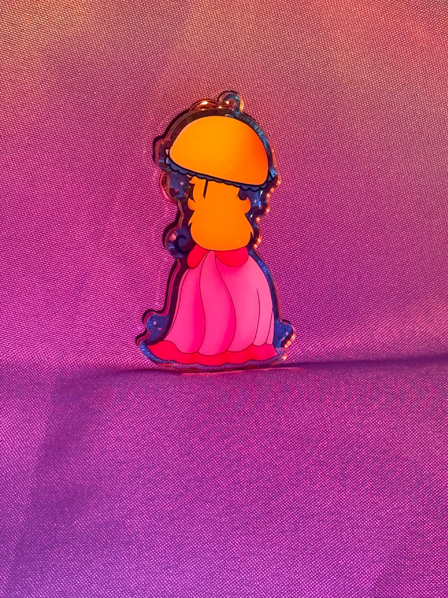 Pink Princess Keychain