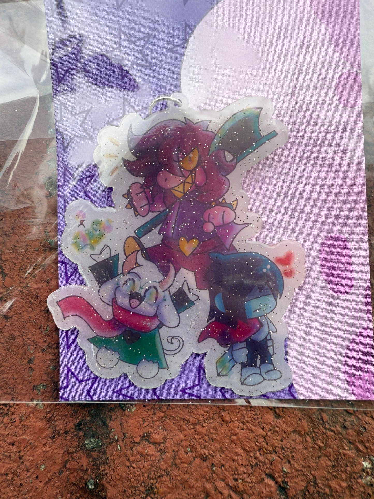 Deltarune Friends Handmade Keychain
