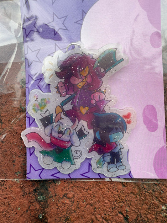 Deltarune Friends Handmade Keychain