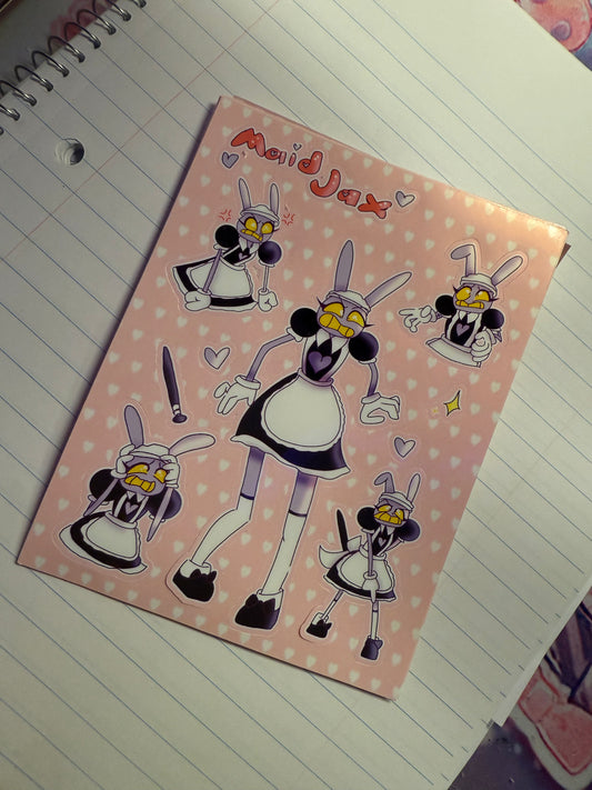 Maid Jax Sticker Sheet