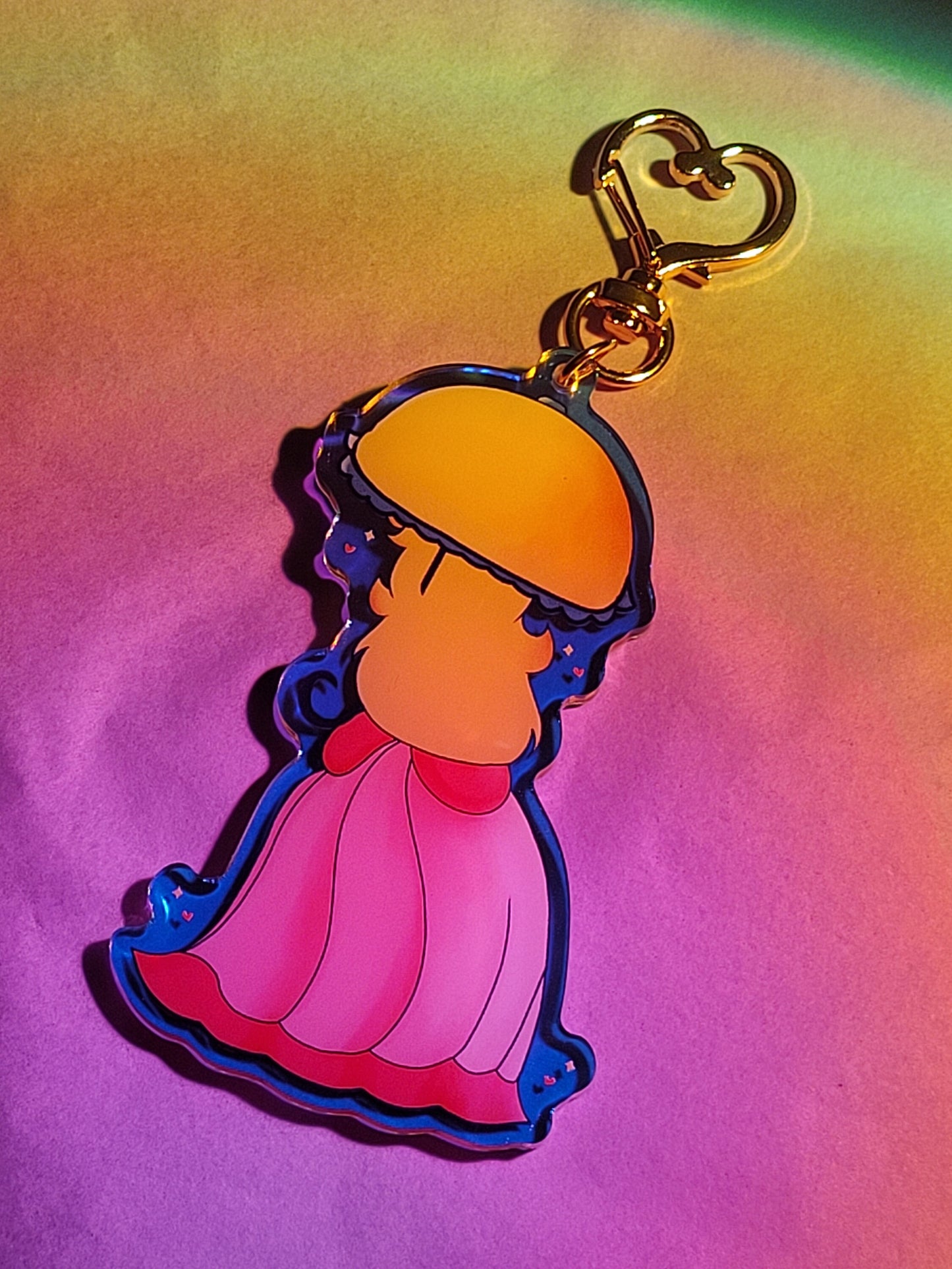 Pink Princess Keychain